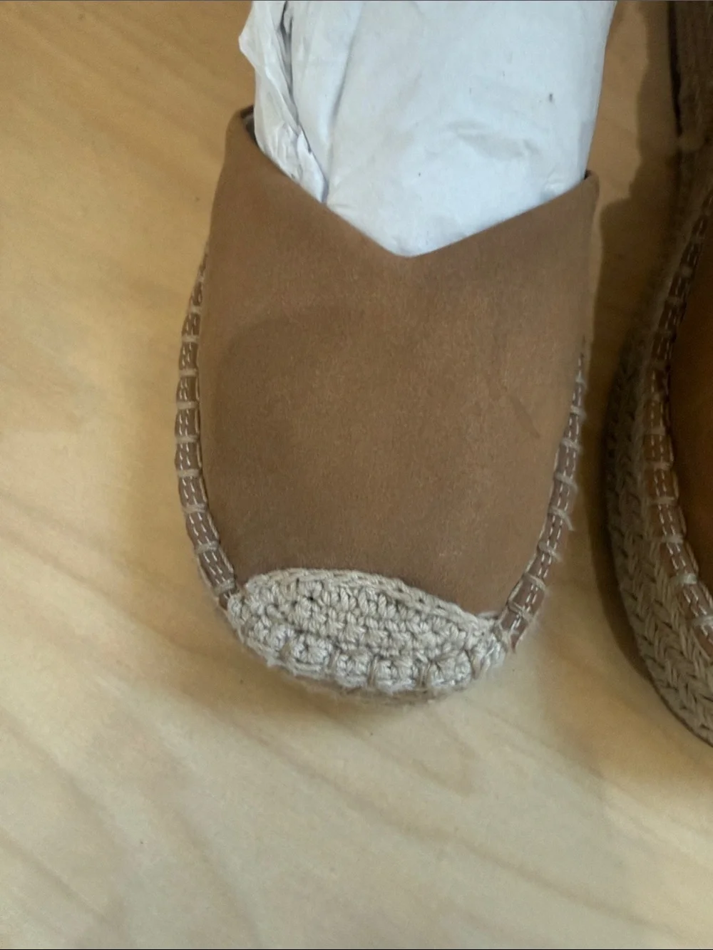 Zara Brown Espadrille Wedge Sandals with Ankle Strap